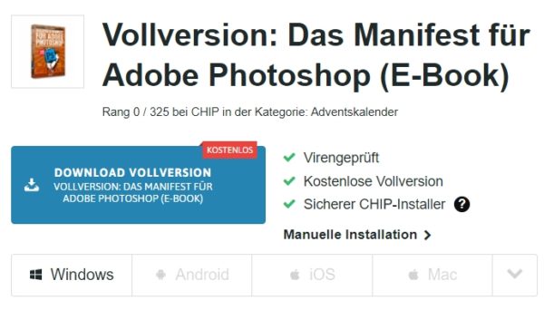 Gratis: eBooks zu Photoshop und WhatsApp