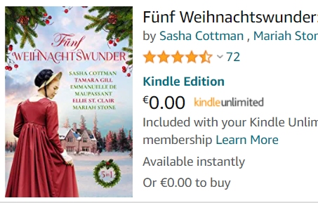 Gratis: Weihnachts-eBook bei Amazon für 0 statt 24,98 Euro