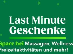 Last-Minute-Geschenke: Gutscheine bei Groupon zum Schnäppchenpreis