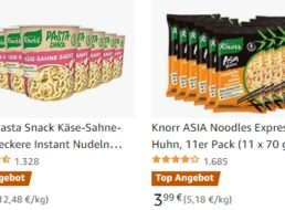 Amazon: Vorratspacks von Knorr und Mondamin mit Rabatt