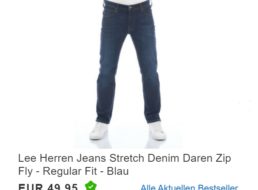 Lee: Jeans bei Ebay für 49,95 Euro frei Haus
