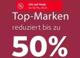 Otto: 20 Prozent Mode-Rabatt bis Montag