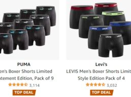 Puma: Socken und Boxershorts bei Amazon mit Rabatt