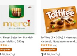 Amazon: Merci, Toffifee und Werther’s Original mit Rabatt