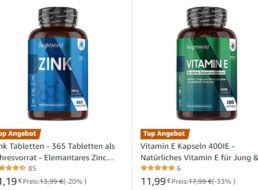 Amazon: Folsäure, Zink- und Vitaminpräparate mit Rabatt