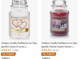 Amazon: Duftkerzen von “Yankee Candle” für 19,99 Euro