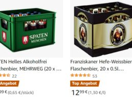 Amazon: Bier-Rabatt mit Fransziskaner, Beck’s & mehr