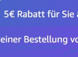 Amazon: Gutschein über 5 Euro für ausgewählte Kunden