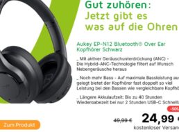 Völkner: Bluetooth-Kopfhörer Aukey EP-N12 für 24,99 Euro frei Haus