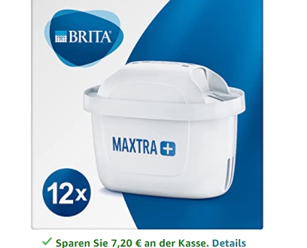 Brita: 12er-Pack Maxtra+-Kartuschen für 38,39 Euro