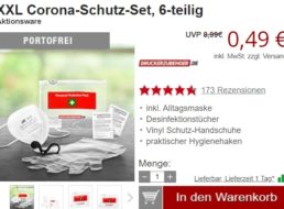 Druckerzubehoer: Gratis-Versand ab 9,99 Euro, Corona-Schutzset für 49 Cent