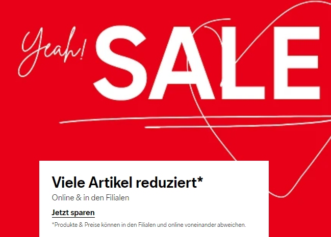 C&A: Zehn Prozent Rabatt auf rabattierte Sale-Artikel