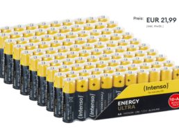 Ebay: 100er-Pack AA-Batterien von Intenso für 21,99 Euro