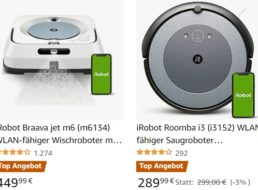 iRobot: Rabattaktion bei Amazon mit Saugrobotern ab 289,99 Euro