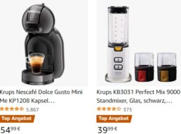 Krups: Sale bei Amazon mit Kaffeemaschinen und Mixern