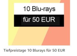Amazon: 10 Blu-rays nach Wahl für 50 Euro frei Haus