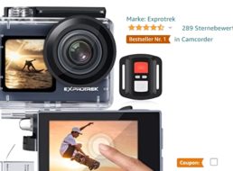 Amazon: 4K-Actioncam mit 40 Prozent Rabatt für 77,99 Euro