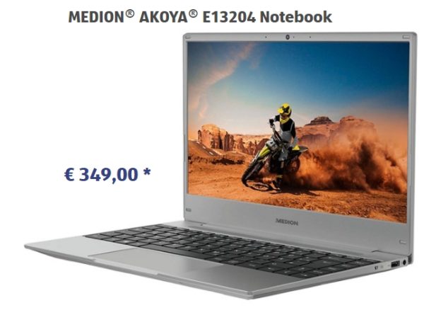 Aldi-Notebook: 13-Zoller mit Windows 11 für 349 Euro