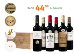 Weinvorteil: Bordeaux-Holzkiste für 44,99 Euro frei Haus
