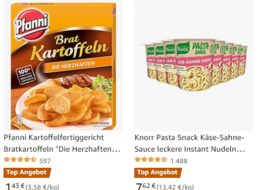Amazon: Fertiggerichte von Knorr und Mondamin mit Rabatt