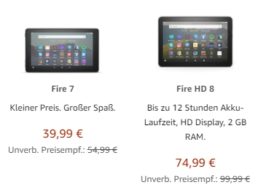 Amazon: Fire Tablet 7 für 39,99 Euro frei Haus