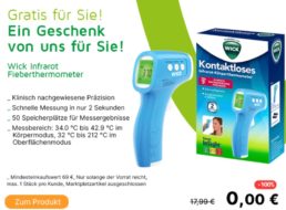 Gratis: “Wick Infrarot Fieberthermometer” ab 69 Euro Warenwert geschenkt