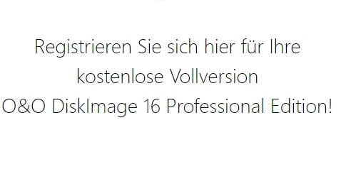 Gratis: "O&O DiskImage 16 Professional Edition" für 0 Euro