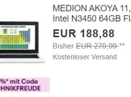 Aldi-Notebook: Medion Akyoa E11202 als B-Ware für 169,99 Euro