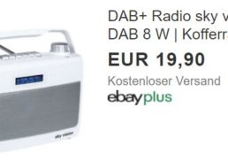 Ebay: DAB-Kofferradio mit 20 Senderspeichern als B-Ware für 21,99 Euro