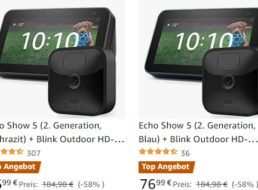 Amazon: Bundles aus Echo Show und Blink-Outdoor ab 76,99 Euro