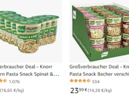 Amazon: Knorr-Fertiggerichte für kurze Zeit mit Rabatt