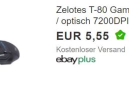 Ebay: Zelotes T-80 Gaming-Maus für 5,55 Euro frei Haus