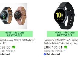 Ebay: Samsung Galaxy Watch 3 mit LTE als B-Ware für 89,10 Euro