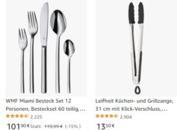 WMF: Sale bei Amazon mit Markenbesteck ab elf Euro