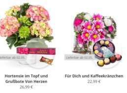 Valentins: 15 Prozent Rabatt auf Blumen zum Muttertag