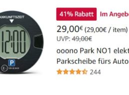  Bestseller-Parkscheibe mit Zulassung für 29 Euro