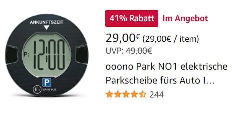  Bestseller-Parkscheibe mit Zulassung für 29 Euro –