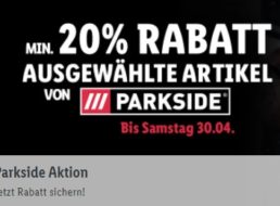 Lidl: Heimwerker-Artikel von Parkside mit mindestens 20 Prozent Rabatt