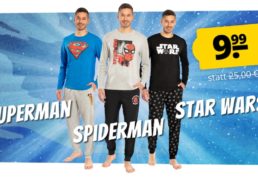 Sportspar: Superhelden-Pyjamas für 9,99 Euro