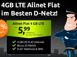 Telekom-Netz: Allnet-Flat mit 4 GByte LTE für 5,99 Euro