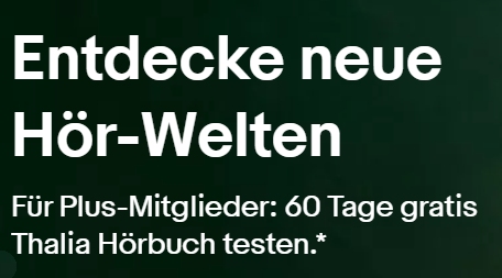 Ebay Plus: Bis zu vier Hörbücher bei Thalia geschenkt