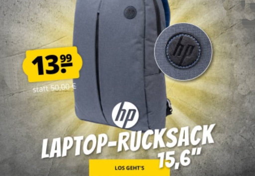 Sportspar: HP-Notebook-Rucksack für 13,99 Euro