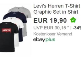 Levi’s: T-Shirts via Ebay für 19,90 Euro frei Haus