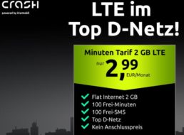 Wieder da: 2 GByte LTE im D-Netz mit 100 Freiminuten für 2,99 Euro