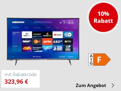 Medion: Sale bis Sonntag mit 10 Prozent Extra-Rabatt