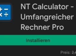 Gratis: “NT Calculator Pro” bei Google Play für 0 Euro