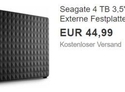 Ebay: Externe Festplatte (B-Ware) mit 4 TByte für 44,99 Euro