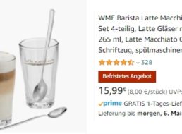 WMF: “Barista Latte Macchiato Gläser Set” für 15,99 Euro