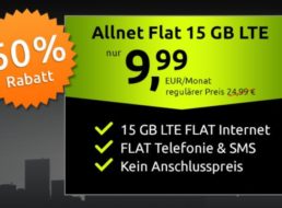 Telekom-Netz: 15 GByte LTE mit Allnet-Flat für 9,99 Euro