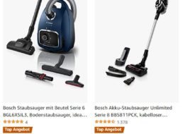 Amazon: Bosch-Staubsager mit 10 Jahren Motorgarantie für 152,99 Euro